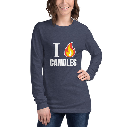 I Love Candles Long Sleeve Tee